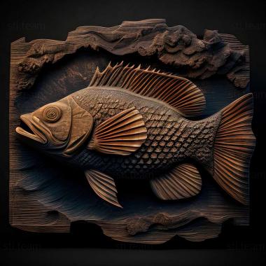 3D модель Риба Labidochromis hongi (STL)